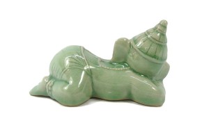 CELADON RECLINING GANESHA 