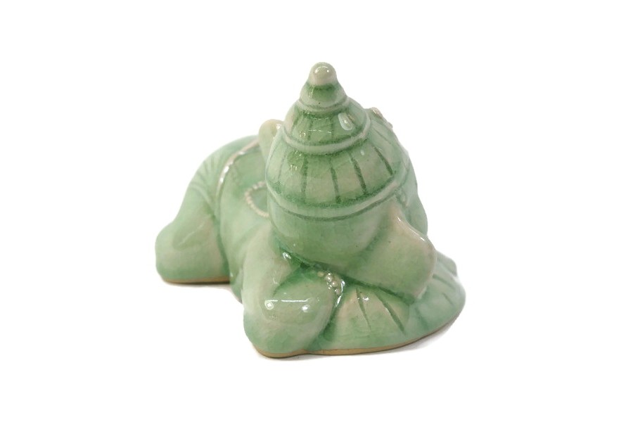 CELADON RECLINING GANESHA 