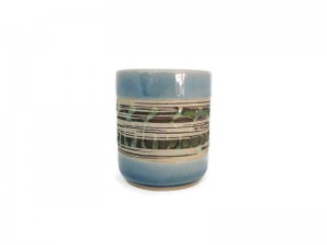 Blue Celadon Cup Art Design