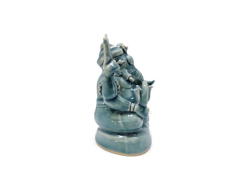 Blue Celadon Ganesha - S