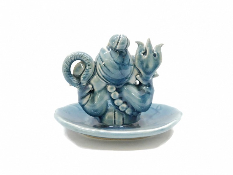 Celadon Ganesha - XS with Elephant Tray
