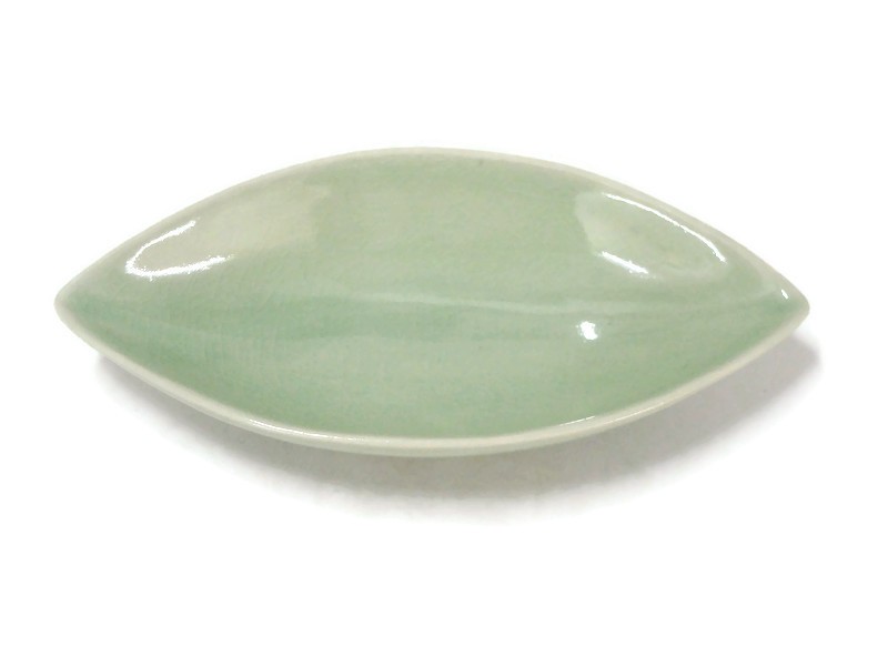 Celadon Rice Shape Bowl - L