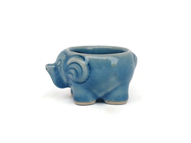 Blue Celadon Elephant Tea Set