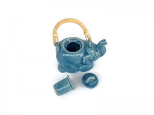 Blue Celadon Elephant Tea Set