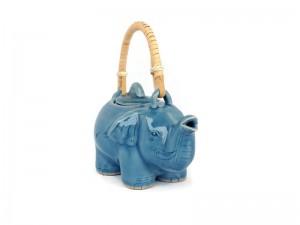 Blue Celadon Elephant Tea Set