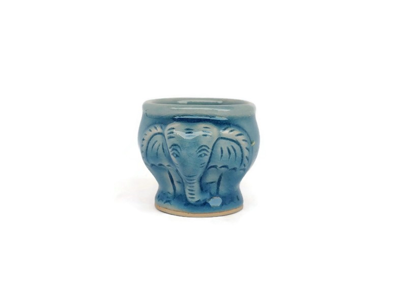 Blue Celadon Elephant Tea Set