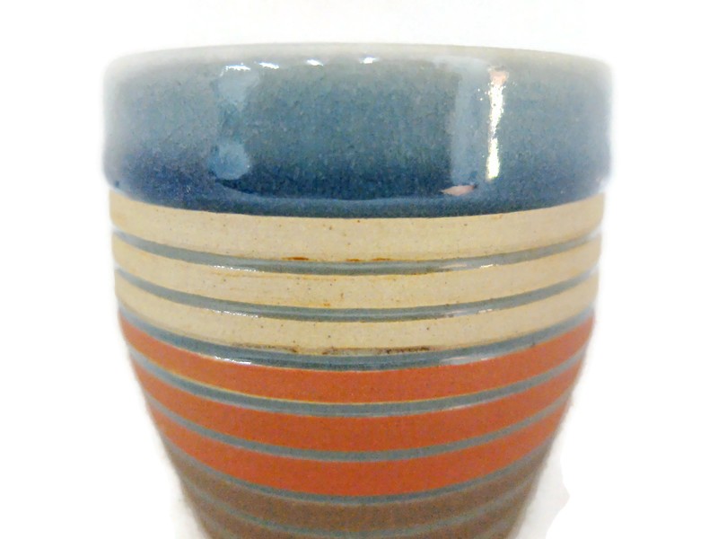 Celadon Cup with Colorful Design