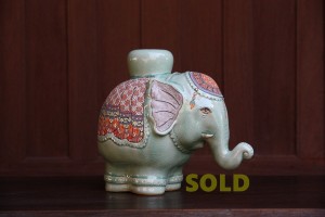 Elephant Vase with Classical handpainted.