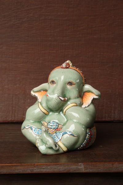 Large Ganesha Baby - Handpainted.