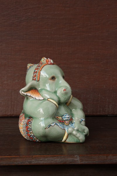 Large Ganesha Baby - Handpainted.