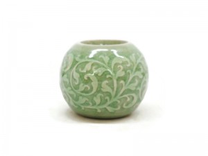 Celadon Round Candle Holder