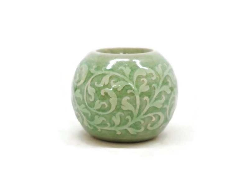 Celadon Round Candle Holder