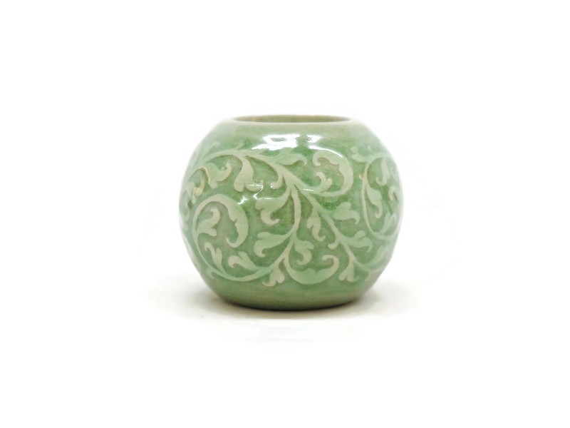 Celadon Round Candle Holder