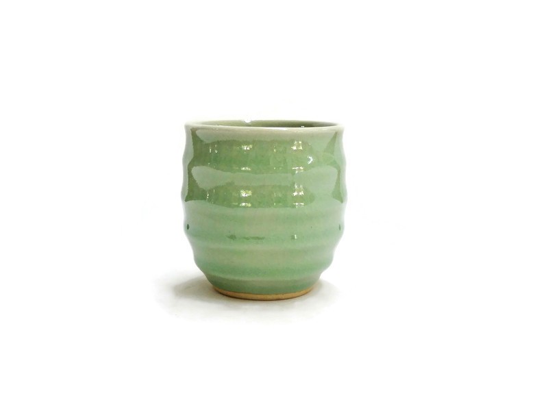 Wave Shape Celadon Cup