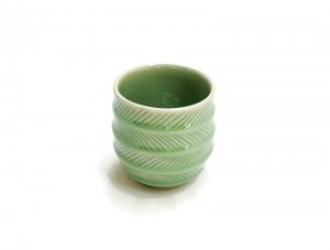 Wave Shape Celadon Cup