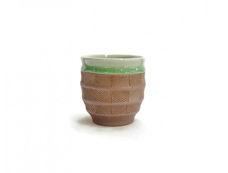 Wave Shape Celadon Cup