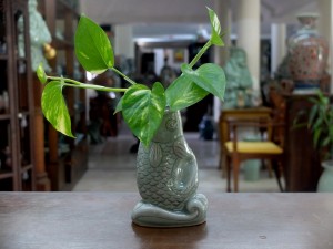 Celadon Fish Vase