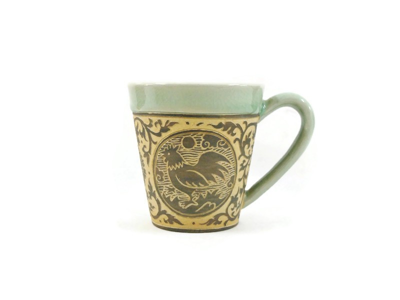 Hand-Carved Zodiac Mug 