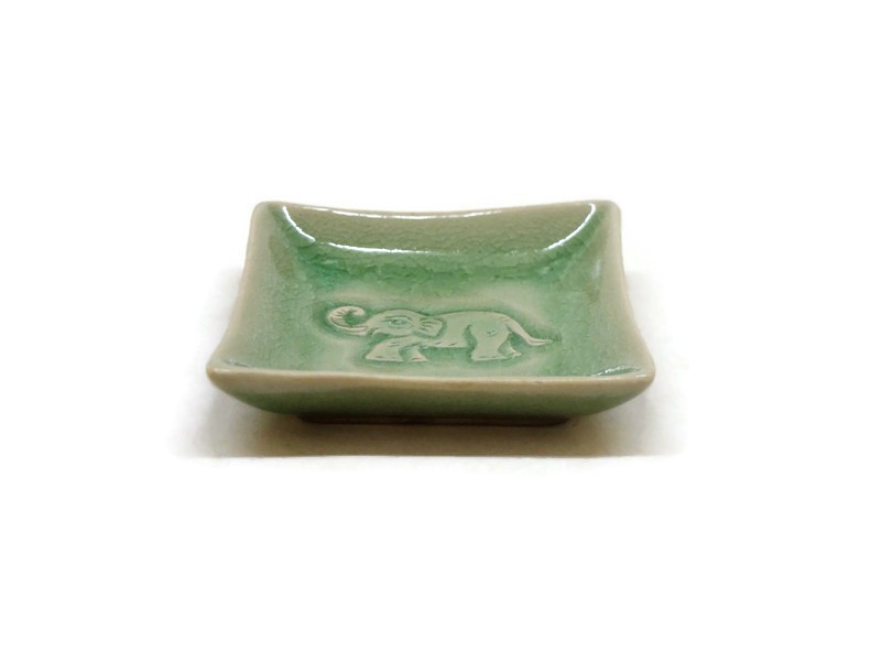 Square sauce dish elephant