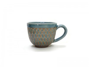 Small Celadon Tea Set - Blue Diamond