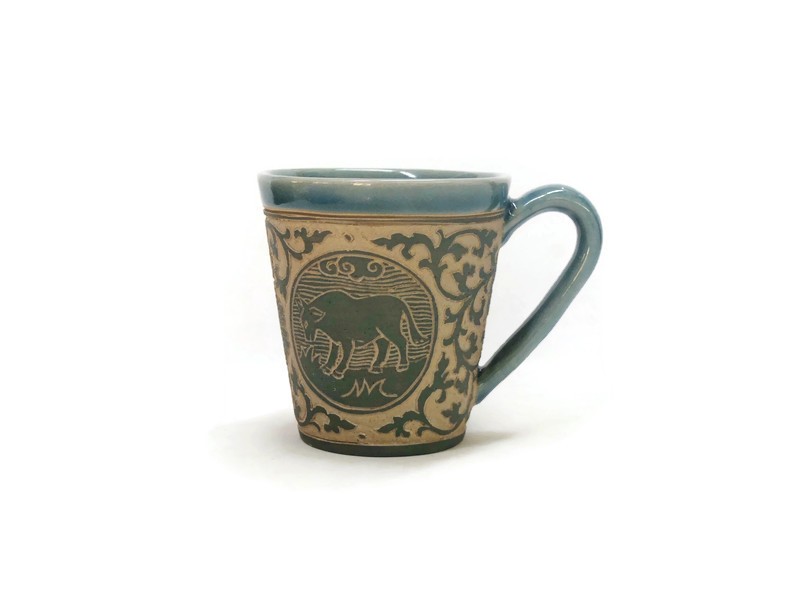 Hand-Carved Zodiac Mug 