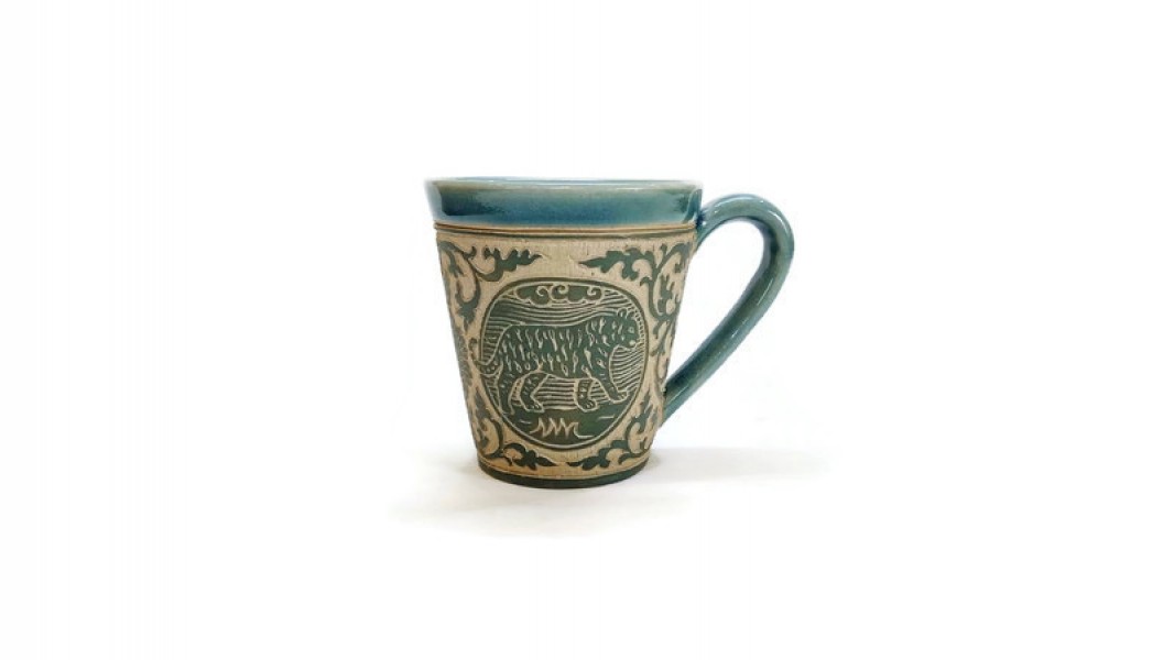 Hand-Carved Zodiac Mug 