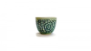 Tea Cup Pudtan flower carved