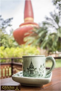 Coffee cup and square saucer