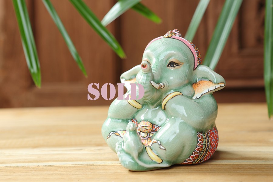 Medium Ganesha Baby - Handpainted.