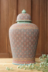Ginger jar Classical painted.