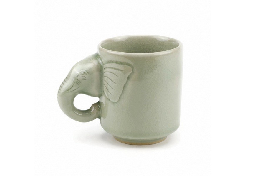Elephant Mug แก้วมัคทรงกระบอกใหญ่หัวช้าง