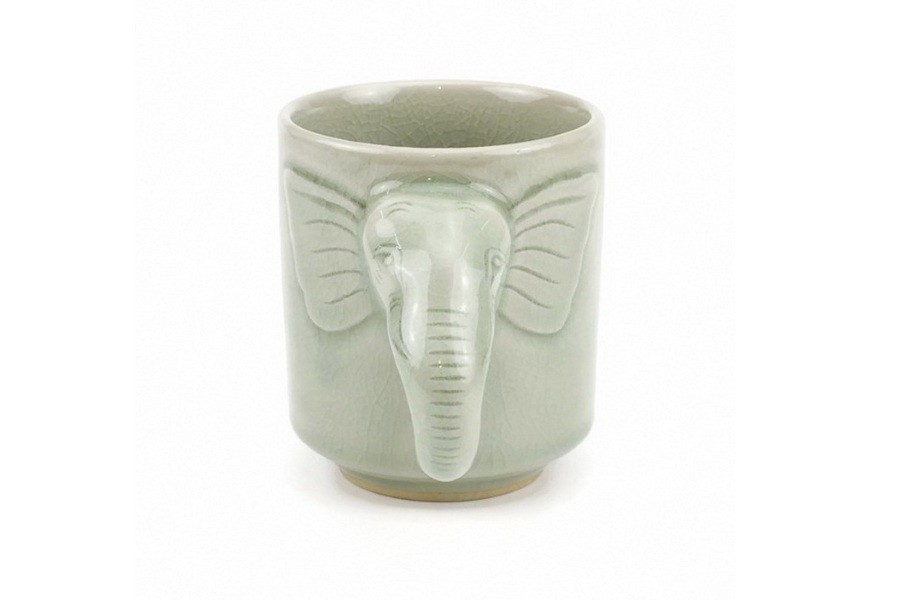Elephant Mug แก้วมัคทรงกระบอกใหญ่หัวช้าง