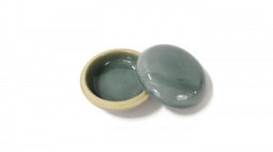 Blue Celadon Jewelry Box ตลับศิลาดลกลม เคลือบสีน้ำเงิน