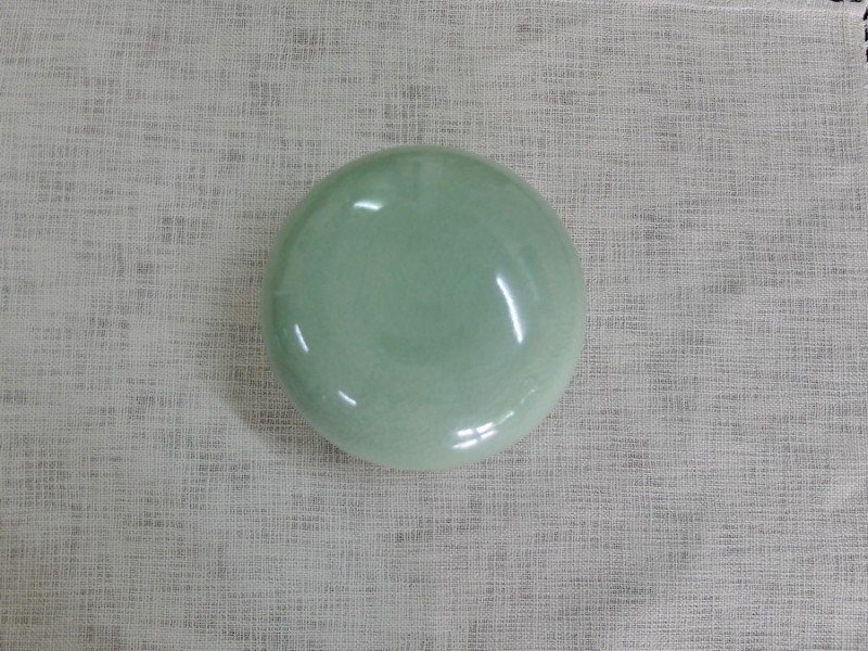 Large Round Box Green Celadon