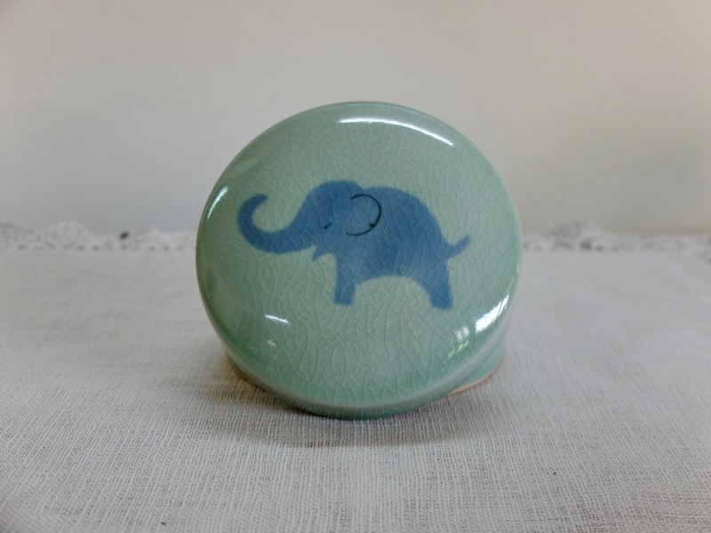 Large Tumbler Box Two-Tone Elephant