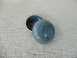 Tiny Round Box Blue Celadon