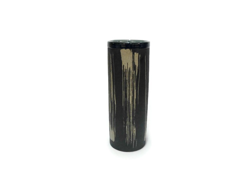 Tumbler Blue Celadon vase with coffee grounds design