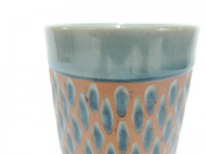 Tumbler Blue Celadon Cup, Diamond design