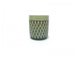 Tumbler Celadon cup, Diamond design