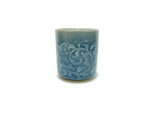 Tumbler Blue Celadon Cup, Kanok design