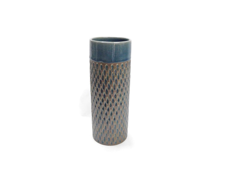 Tumbler Engrave Diamond Blue Celadon Vase