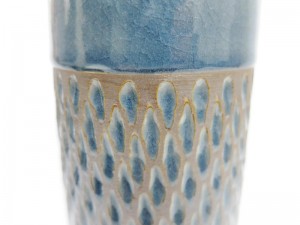 Tumbler Engrave Diamond Blue Celadon Vase