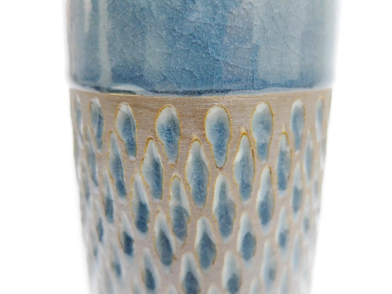 Tumbler Engrave Diamond Blue Celadon Vase