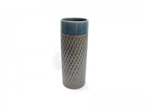 Tumbler Engrave Diamond Blue Celadon Vase