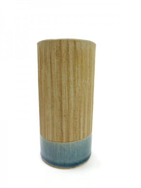 Tumbler Blue Celadon Vase with Sand design