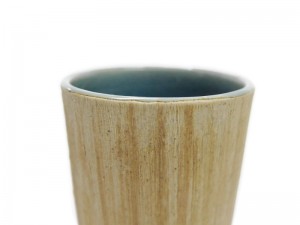 Tumbler Blue Celadon Vase with Sand design