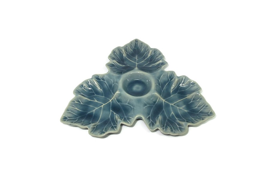 Blue Celadon Maple Plate set