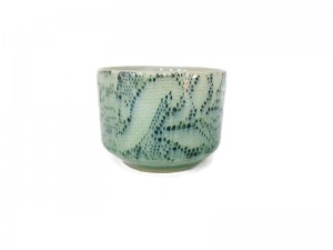 Celadon Tumbler Tea cup with Lace Design