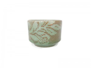 Celadon Tumbler Tea cup with Lace Design