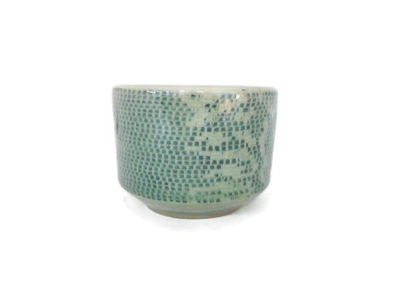 Celadon Tumbler Tea cup with Lace Design